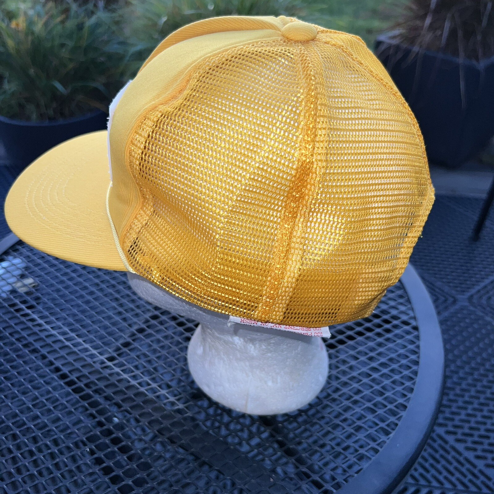 The Great Wall Yellow Foam Truckers Hat Cap Snapback EUC