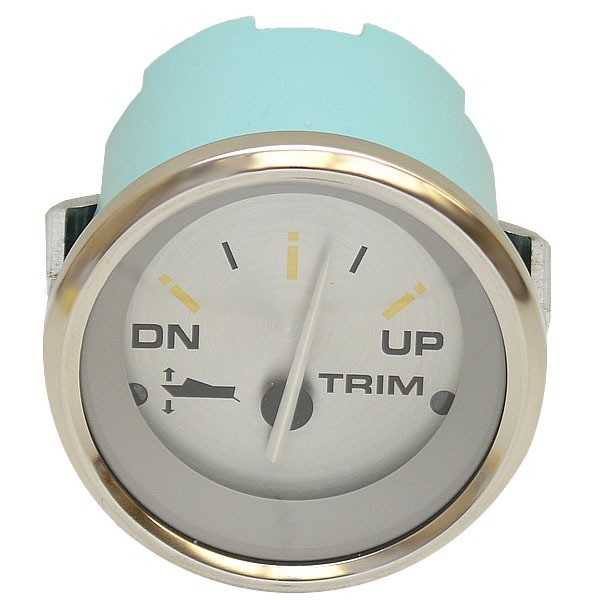 Teleflex Boat Trim Gauge 781523PMFB | Gold Sterling Mercury 2 Inch