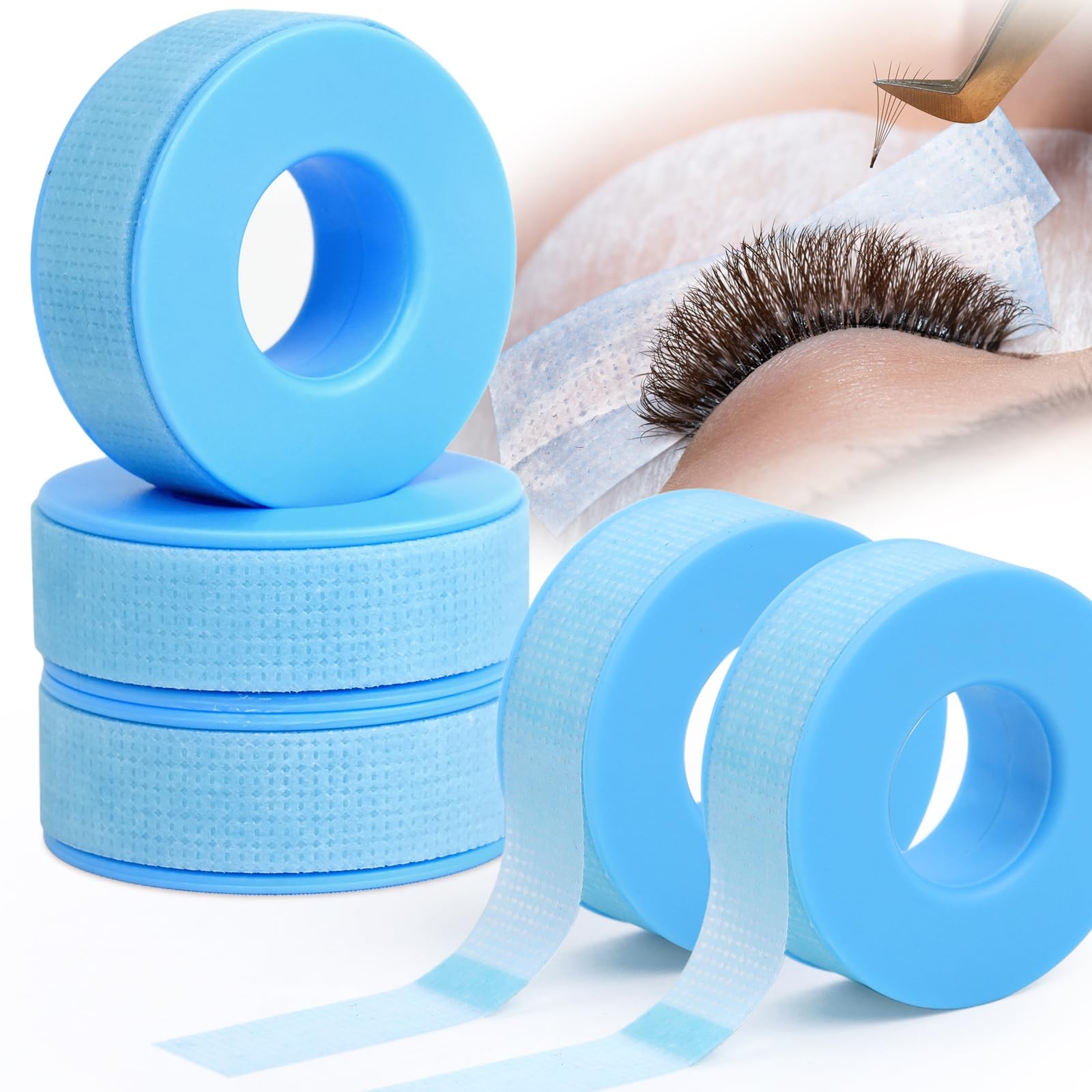 EMEDA Silicone Lash Tape for Eyelash Extensions - Gel 0.49in * 4yd, Blue
