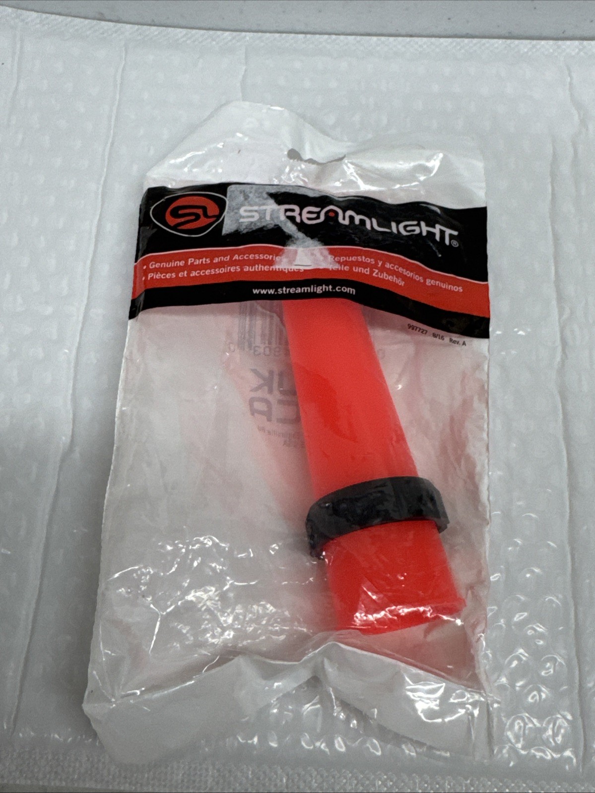 GENUINE STREAMLIGHT SAFETY WAND FOR STINGER, COLOR: RED, # 75903,( NEW )