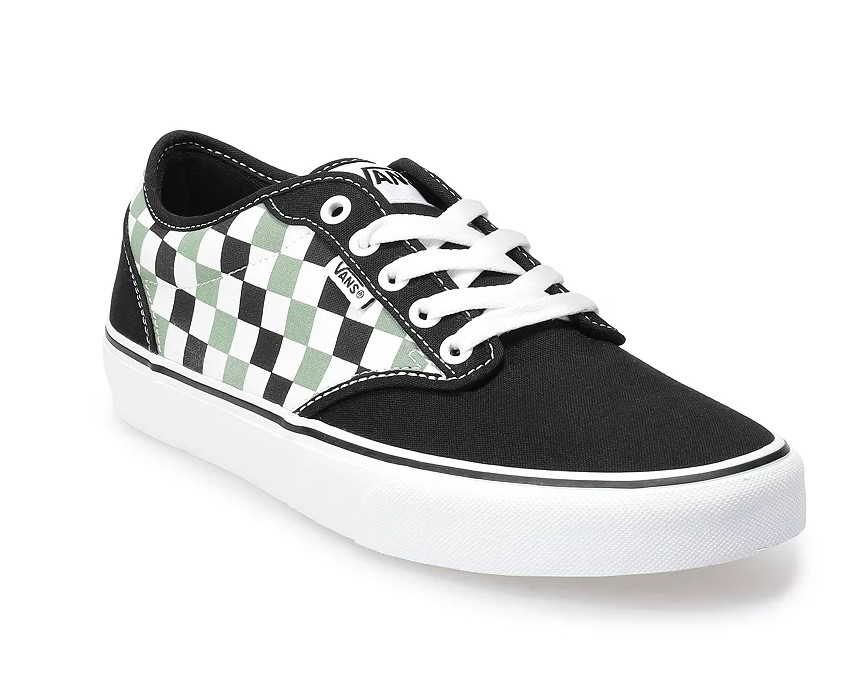Men's Vans Atwood Multi Checkerboard Green/White New! Sizes! VN0A5HTRY9H