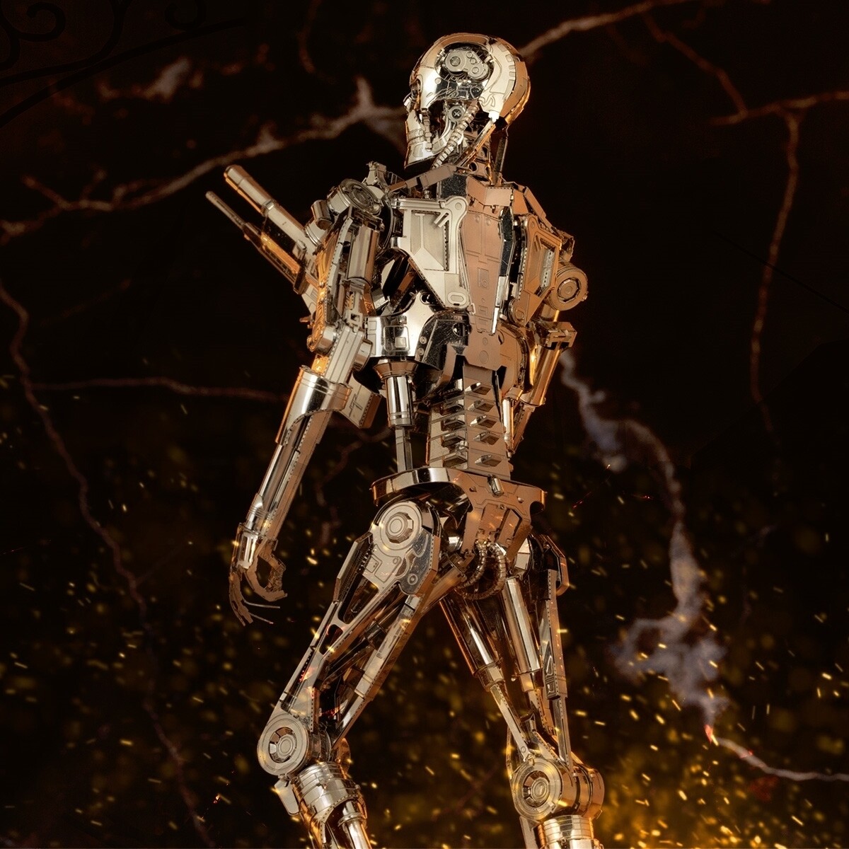 Fascinations Premium ICONX Terminator T-800 Endoskeleton Metal Earth Model Kit