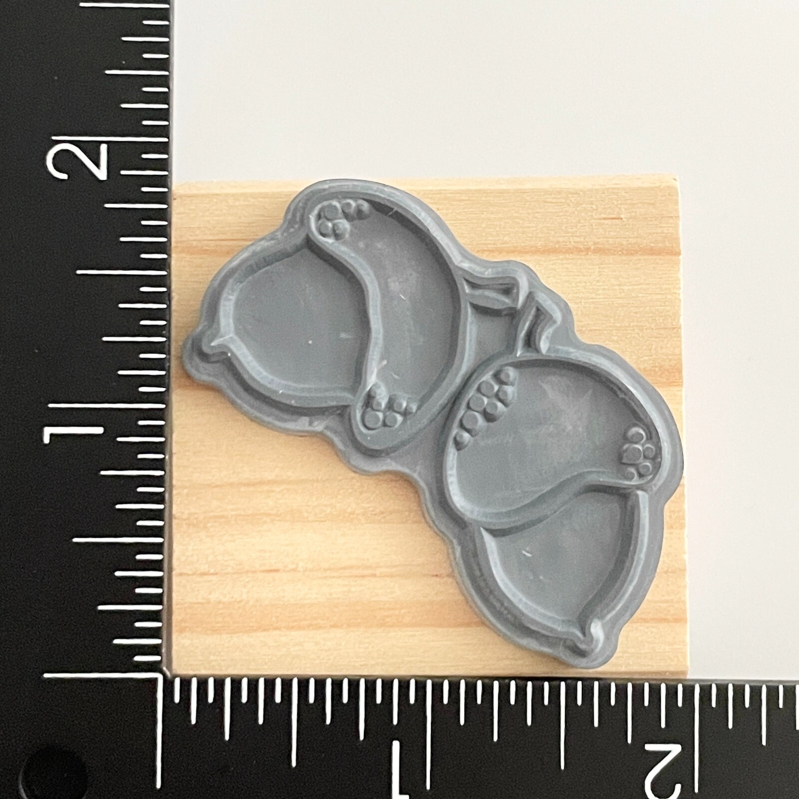 Acorns Wood Mounted Rubber Stamp