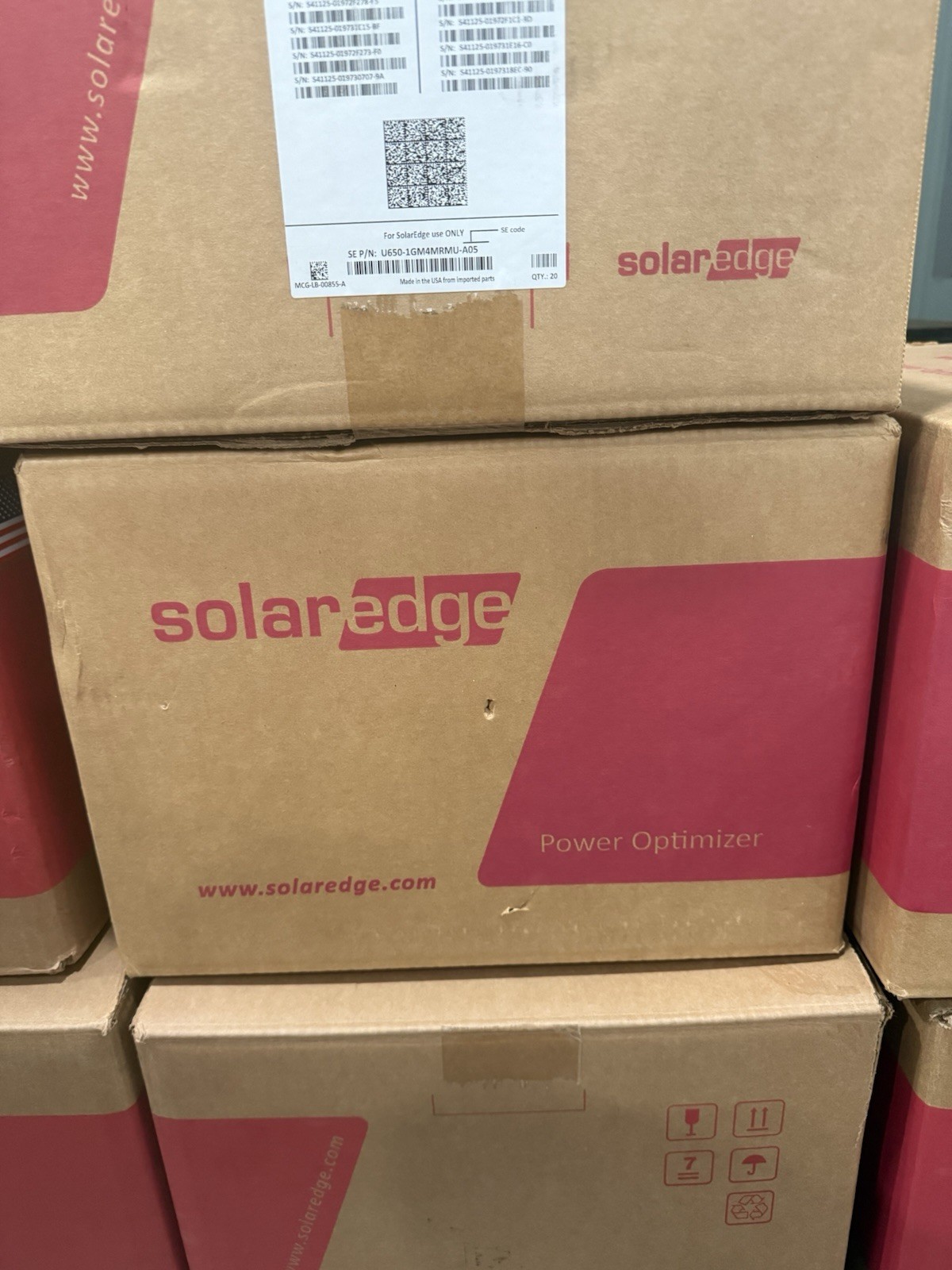 U650 SolarEdge Optimizer (Qty:20)