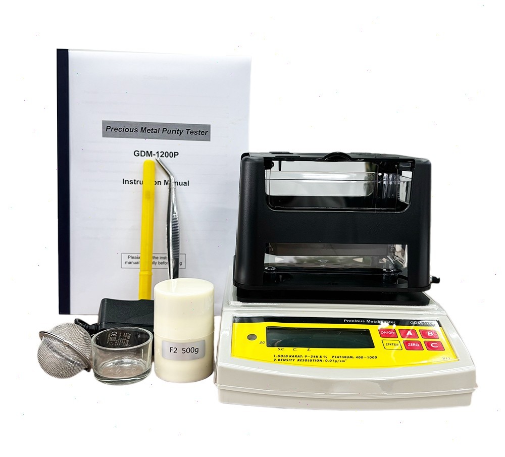 Gold Density Meter Purity Tester For Precious Metal Platinum Gold K Silver 1200g