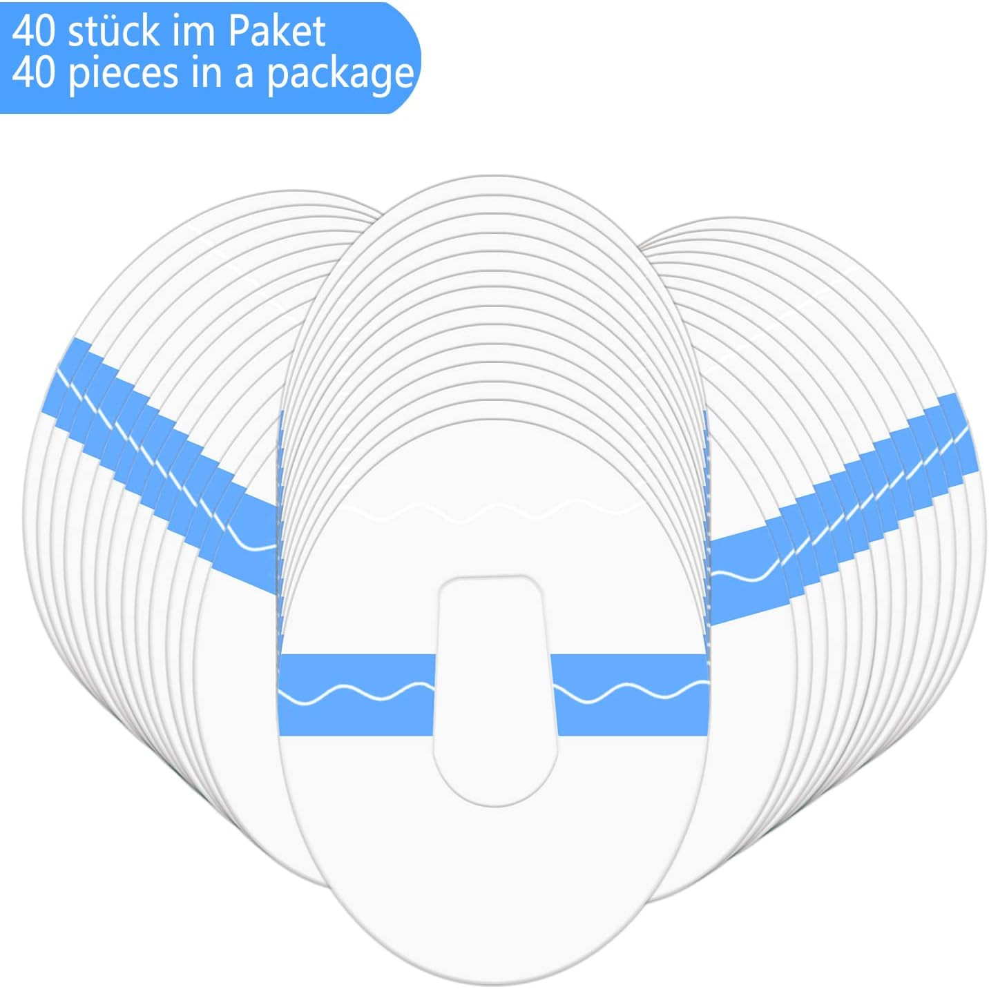 Dexcom G6 Adhesive Patches - 40 Pack Waterproof & Transparent Overpatch CGM Stic