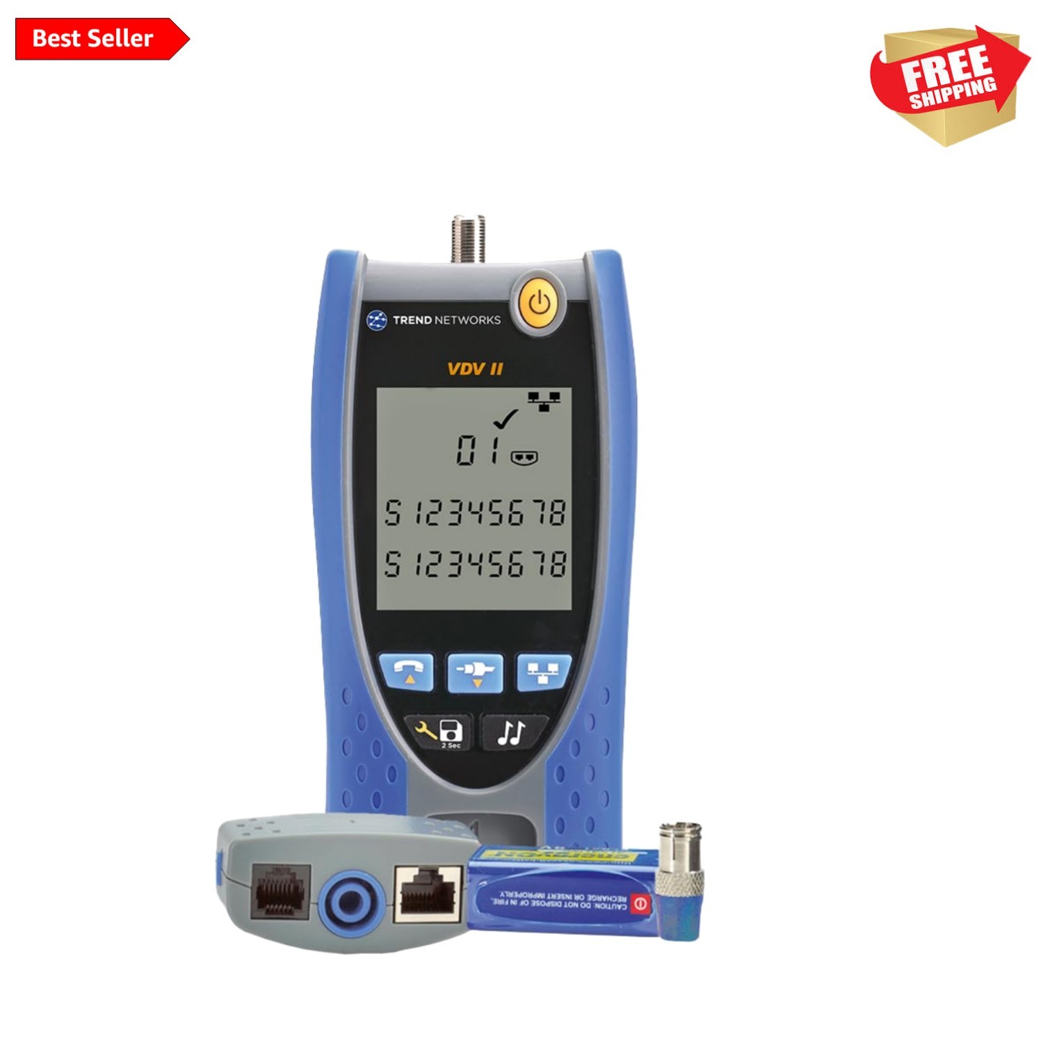 Advanced VDV II Cable Tester - Efficient Wire Mapping & Troubleshooting Tool