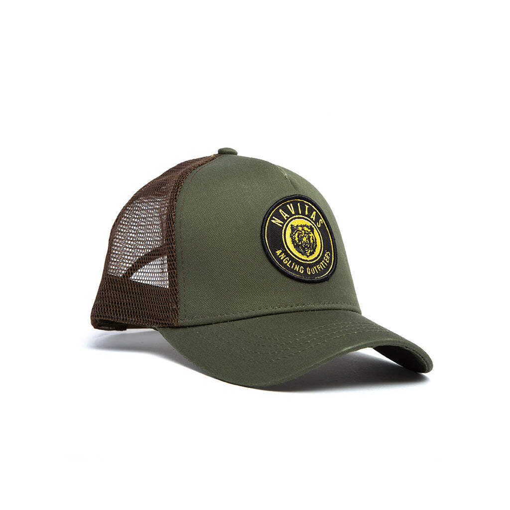 Navitas Bear Trucker 2.0 Cap - Green - Carp Fishing Outdoor Clothing Headwear