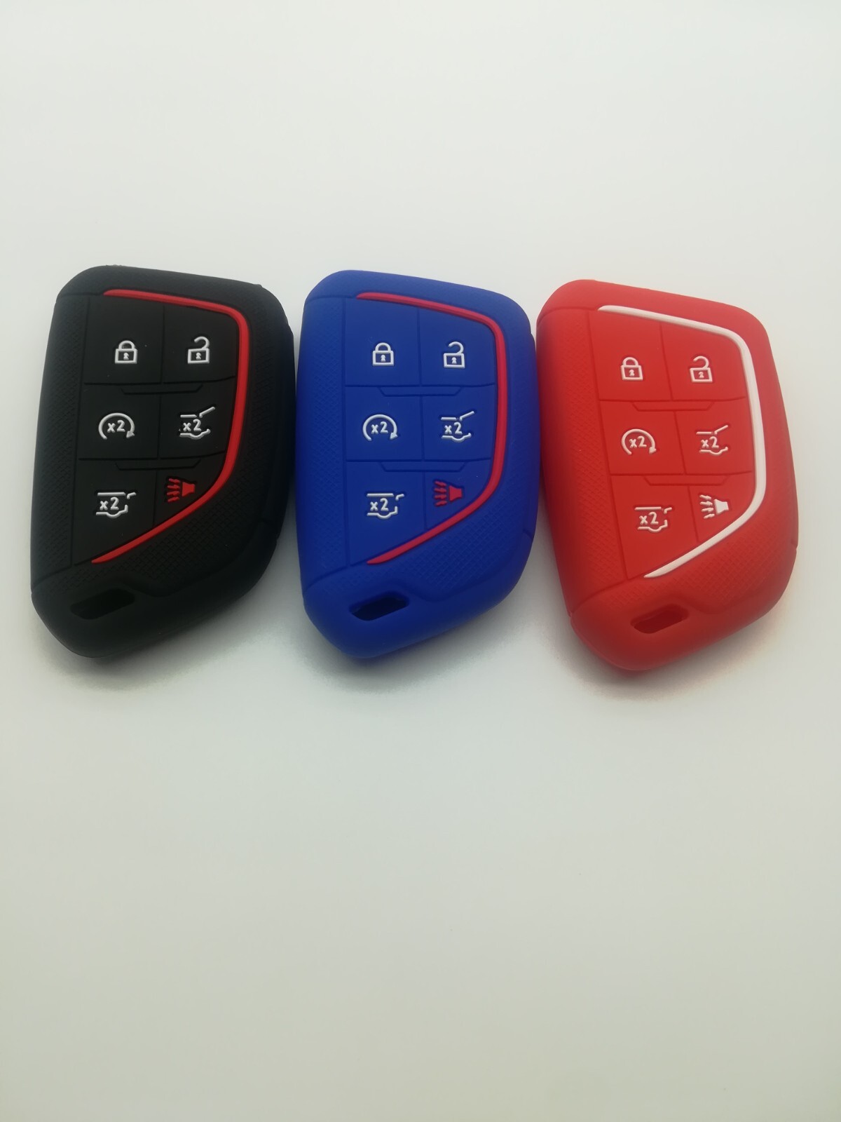3*Silicone Key Cover for 2020 2021 2022 2023 2024 CADILLAC ESCALADE ESCALADE ESV