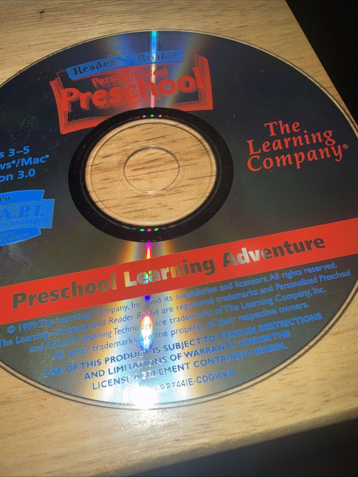 Reader Rabbit Preschool PC Windows/MAC Working Game Only