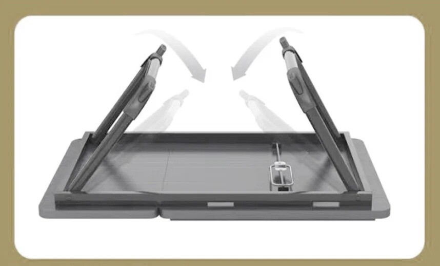 Laptop Tray Lap Desk Stand Foldable Bed Table Notebook Tray Cup Slot Adjustable