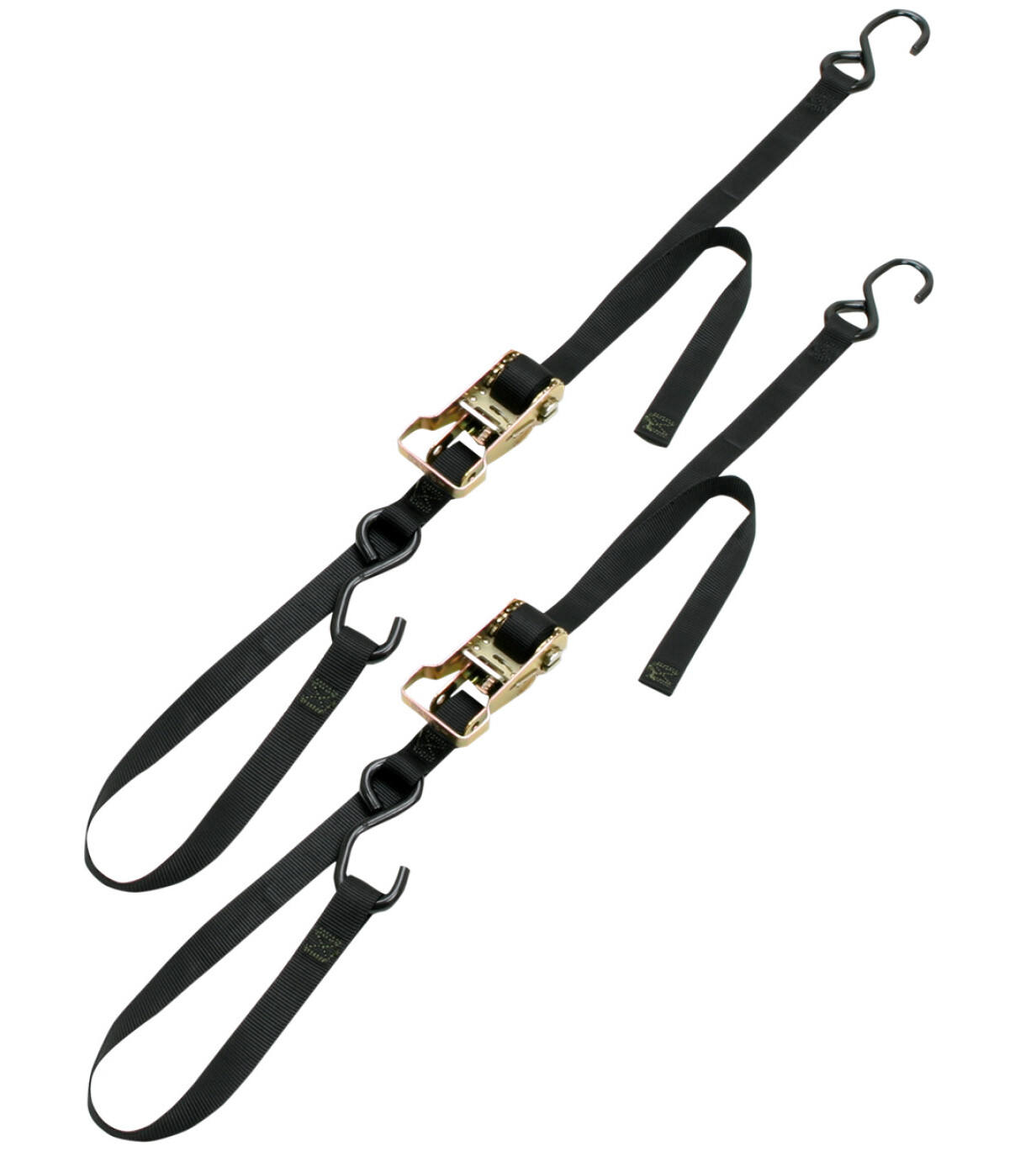 Ancra 1" x 69" Integra Ratchet-Buckle Black Tie Downs 2pk (49498-11)