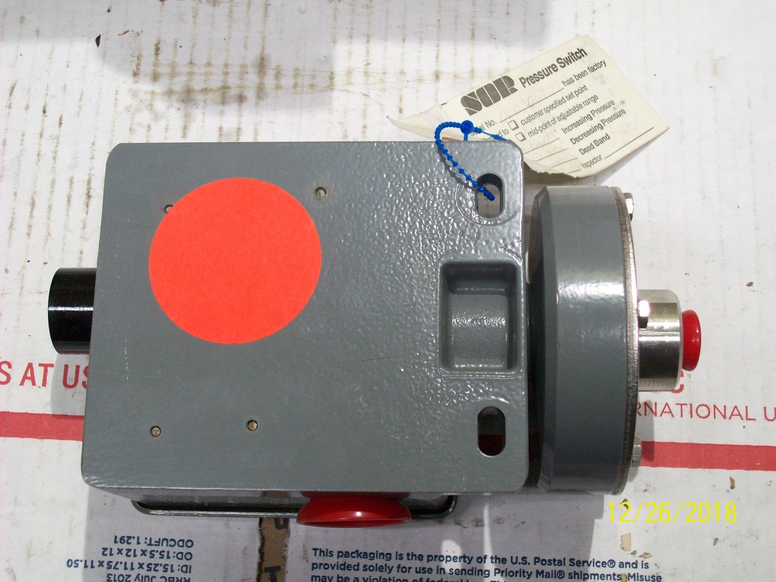 NEW STATIC-O-RING 52RB-D116-S1-C1A PRESSURE SWITCH