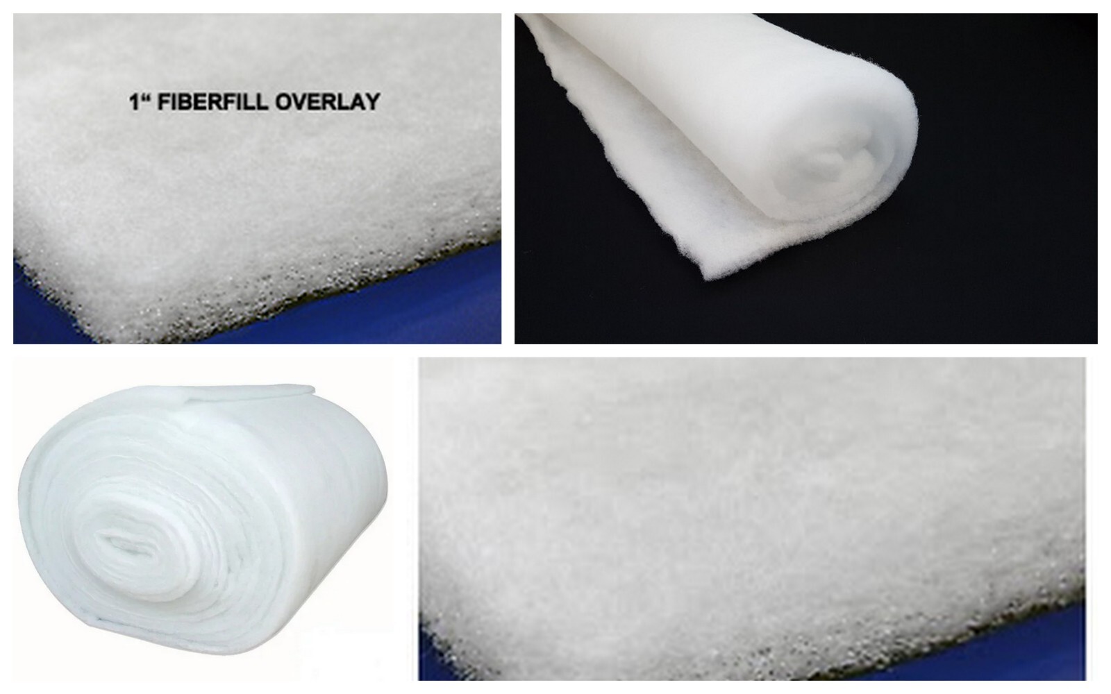 Motorcycle foam dacron fiberfill Seat repair overlay 1" thick 30x36 ATV UTV Bike