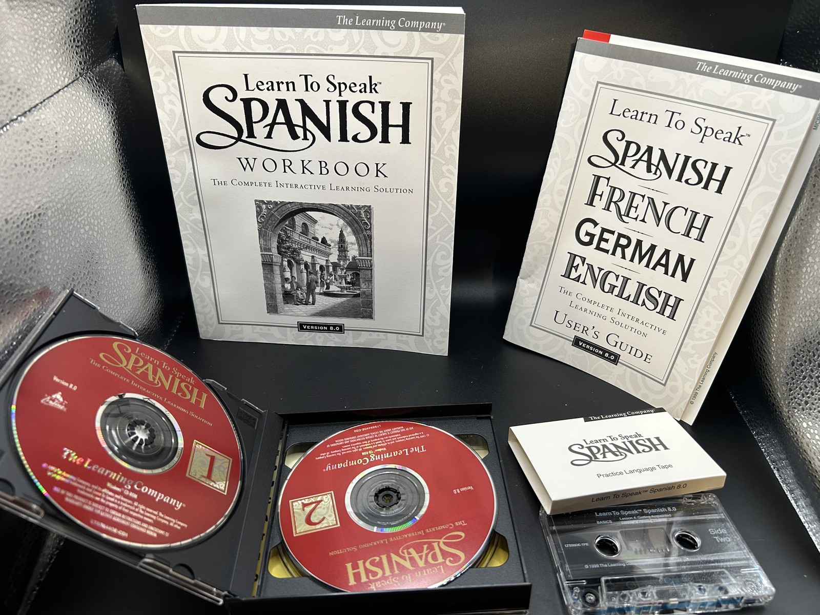 Learn To Speak Spanish Version 8.0 The Learning Company 4-CD Set PC Software