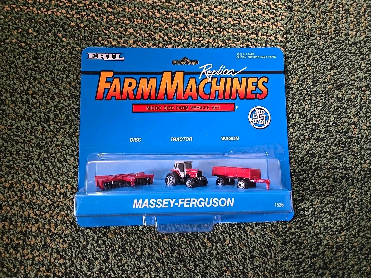 1990 Ertl  Replica Farm Machines Micro Size Set Massey-Ferguson New in Package
