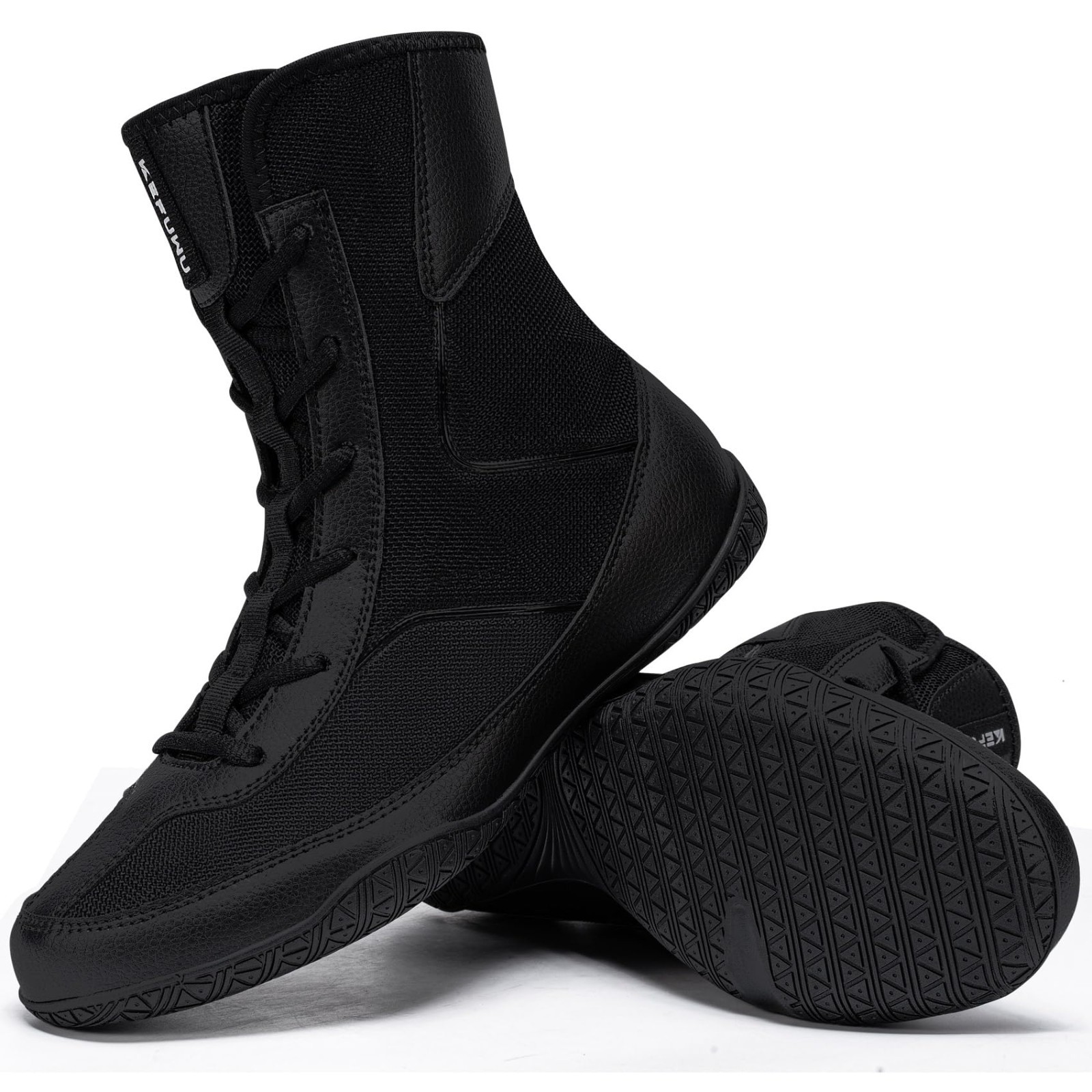 High Top Wrestling Boxing Boots for Men - Lightweight, Breathable, Non-Slip, Wid