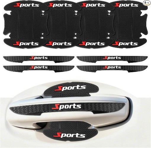 8PCS Car Door Handle Protector Anti-Scratch, Sport Style Car Door Handle Scratch