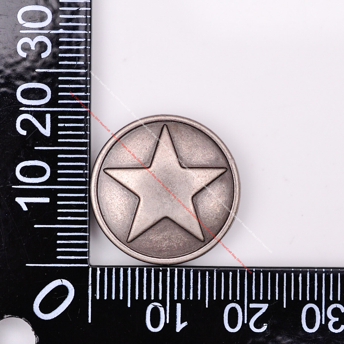 10x Western Vintage Round Star Fast Rivet Studs Tacks Belt Leathercraft Concho