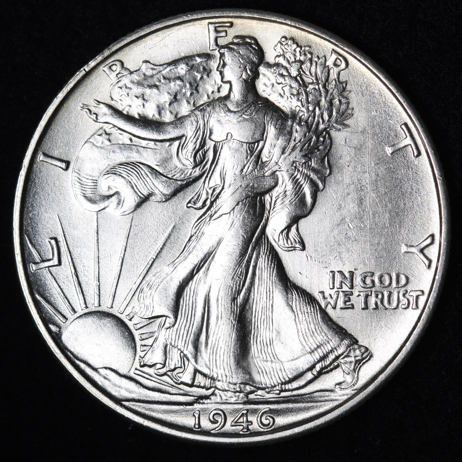 BU 1946-S Walking Liberty SILVER Half Dollar UNCIRCULATED UNC MS