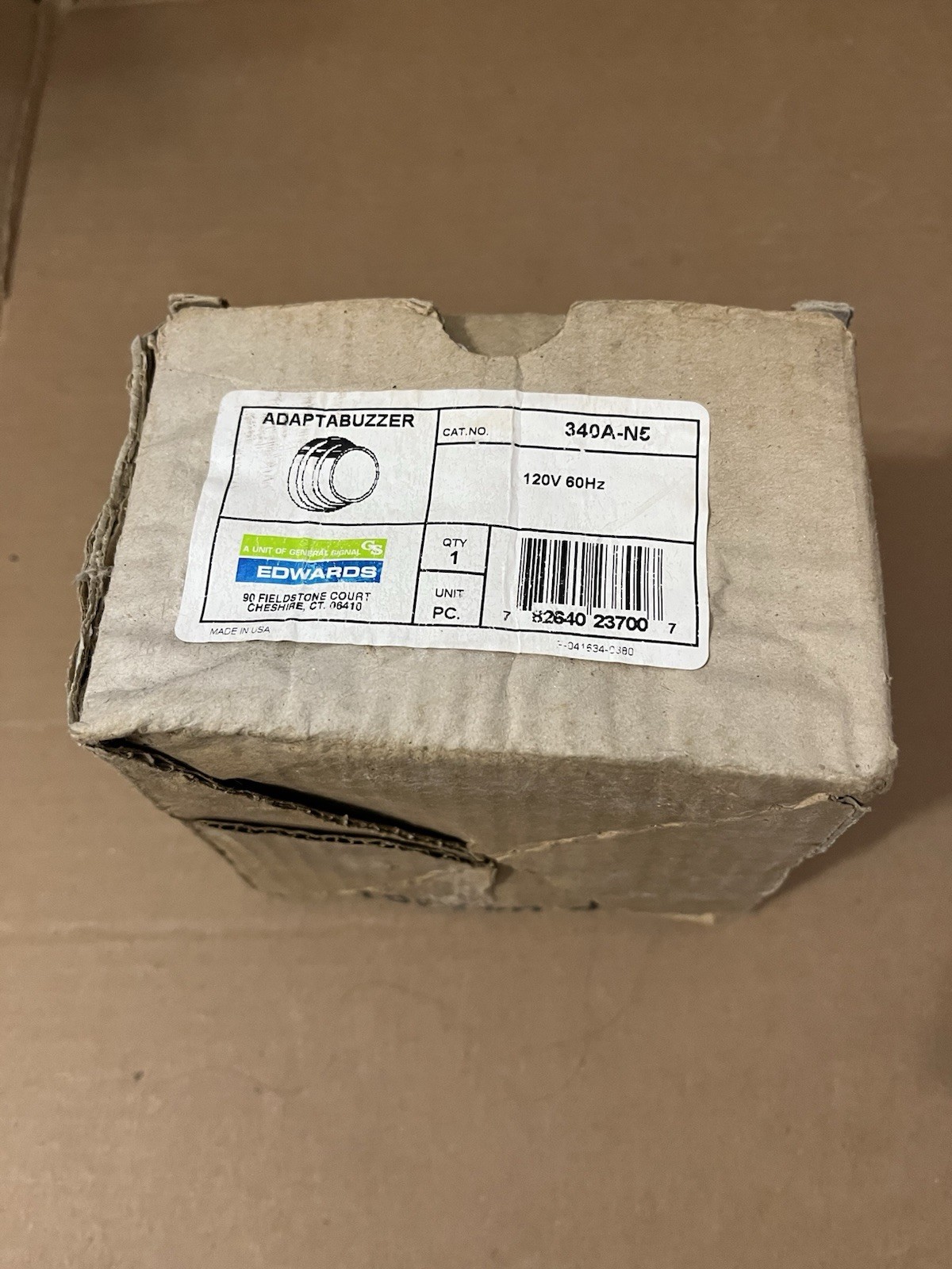 EDWARDS SIGNALING 340A-N5 Buzzer,120VAC,0.050A,Gray 16G835