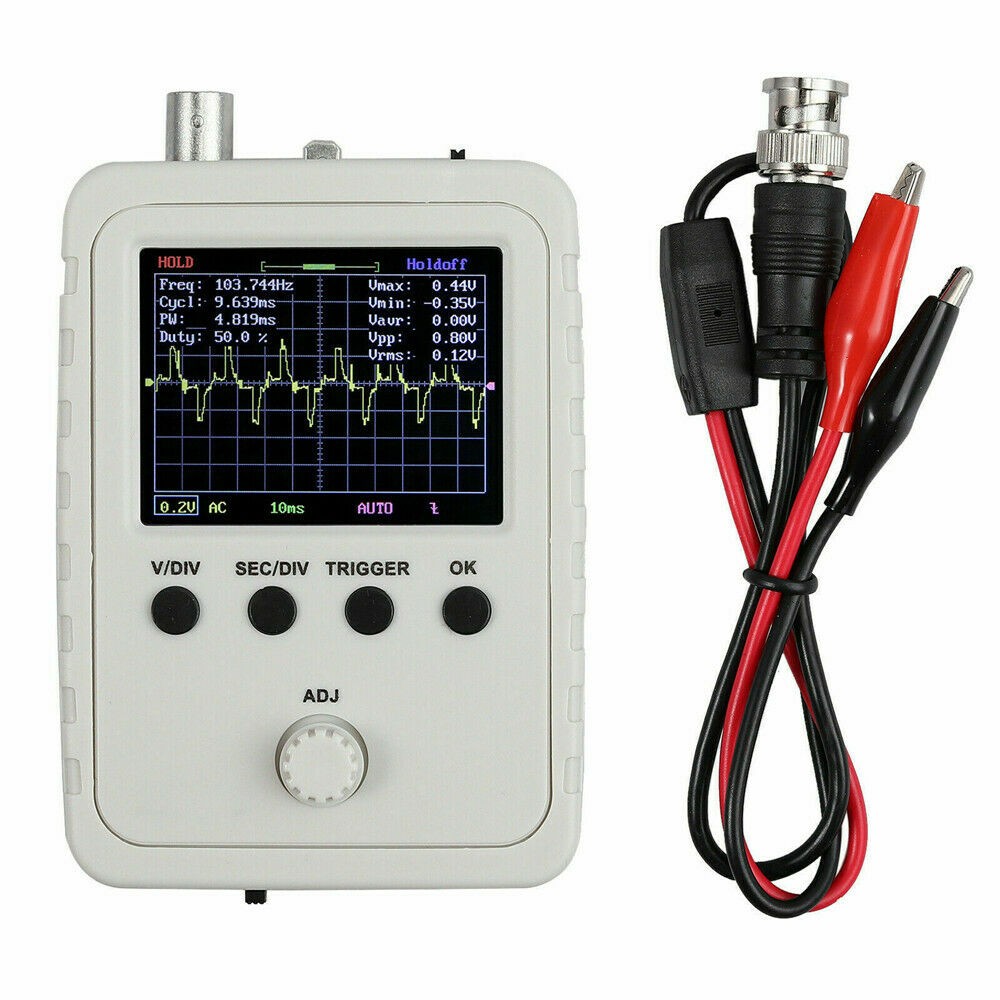 0 - 200 KHz 2.4" LCD Display DSO150 Digital Oscilloscope Assembled With Clip DIY
