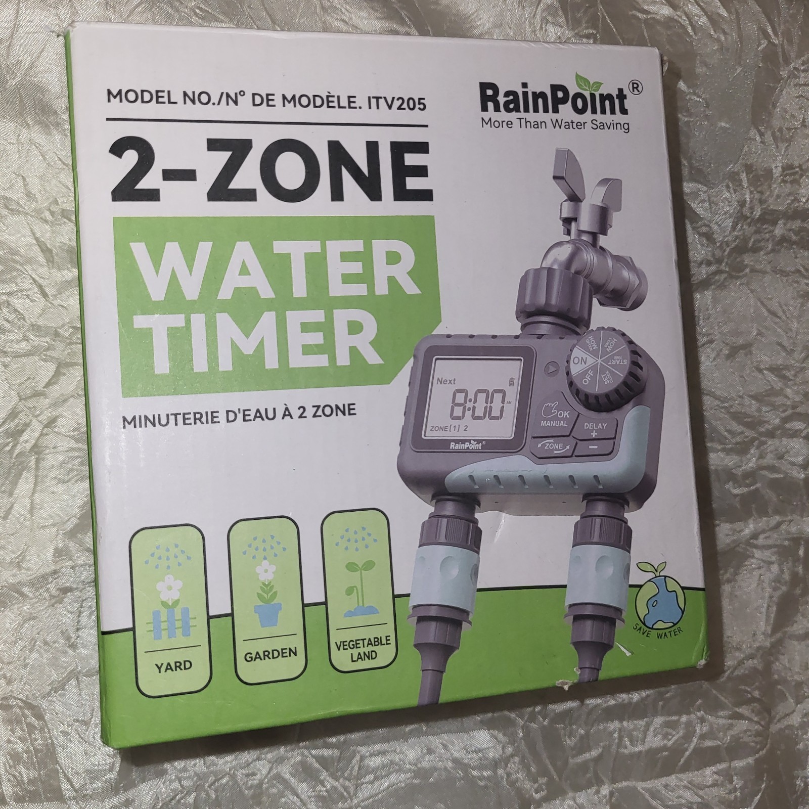 RAINPOINT 2 ZONE WATER TIMER UNIT MODEL ITV205