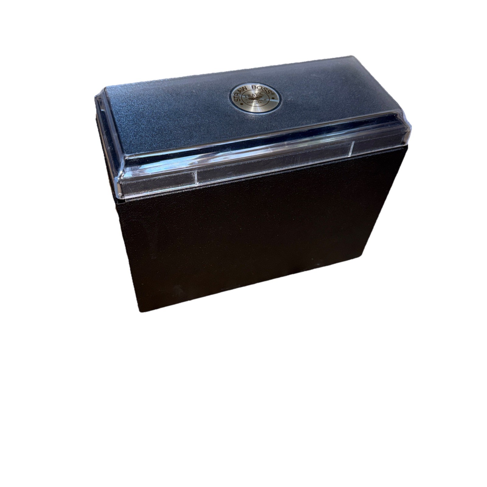 TRAEX by VOLLRATH 3825-06 U.S.A. Straw Boss METAL Plastic Lid Straw Dispenser