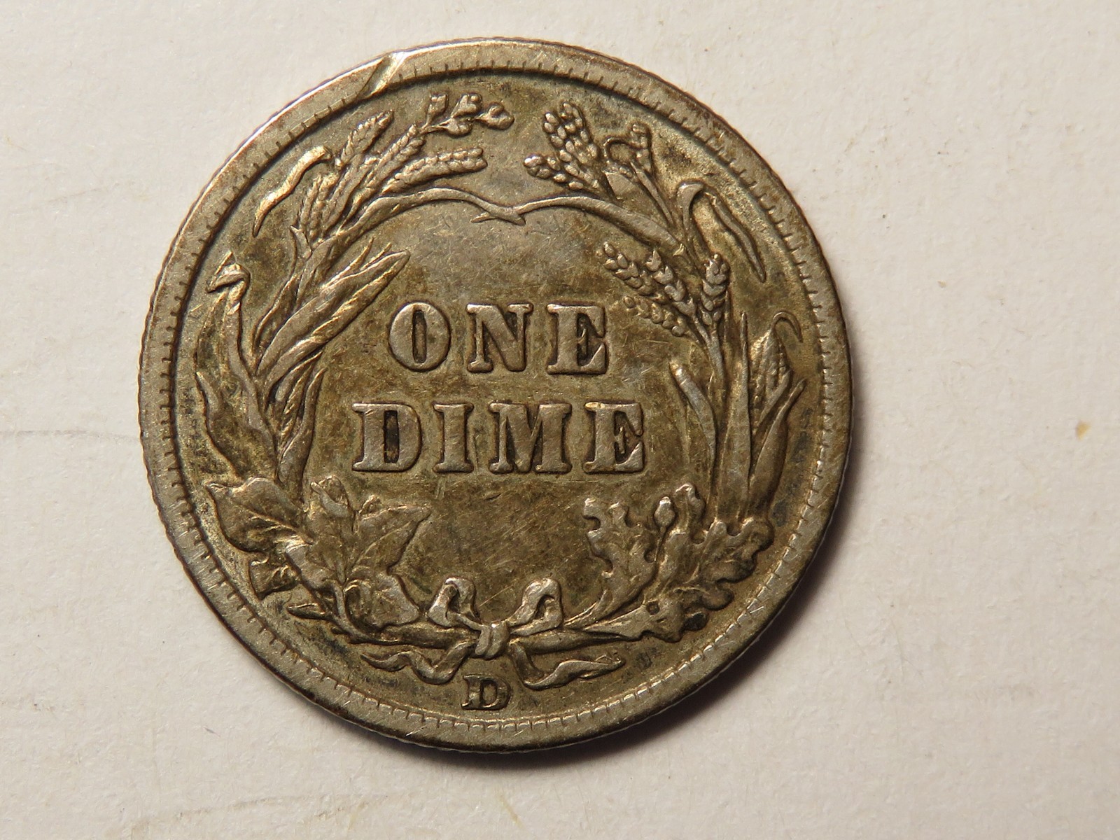 1909-D Barber Dime Grading XF