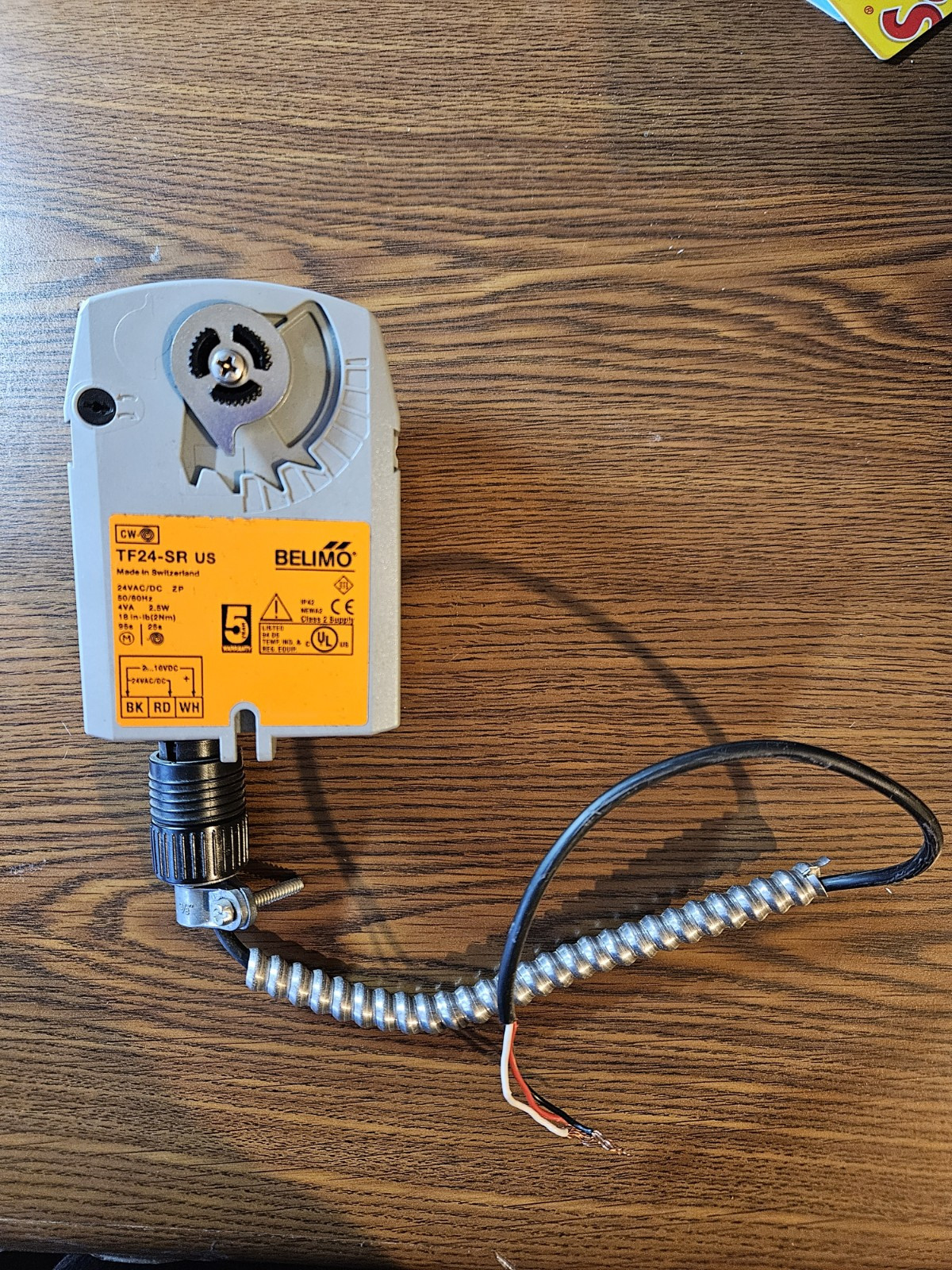 Belimo TF24-SR US Damper Valve Actuator Spring Return