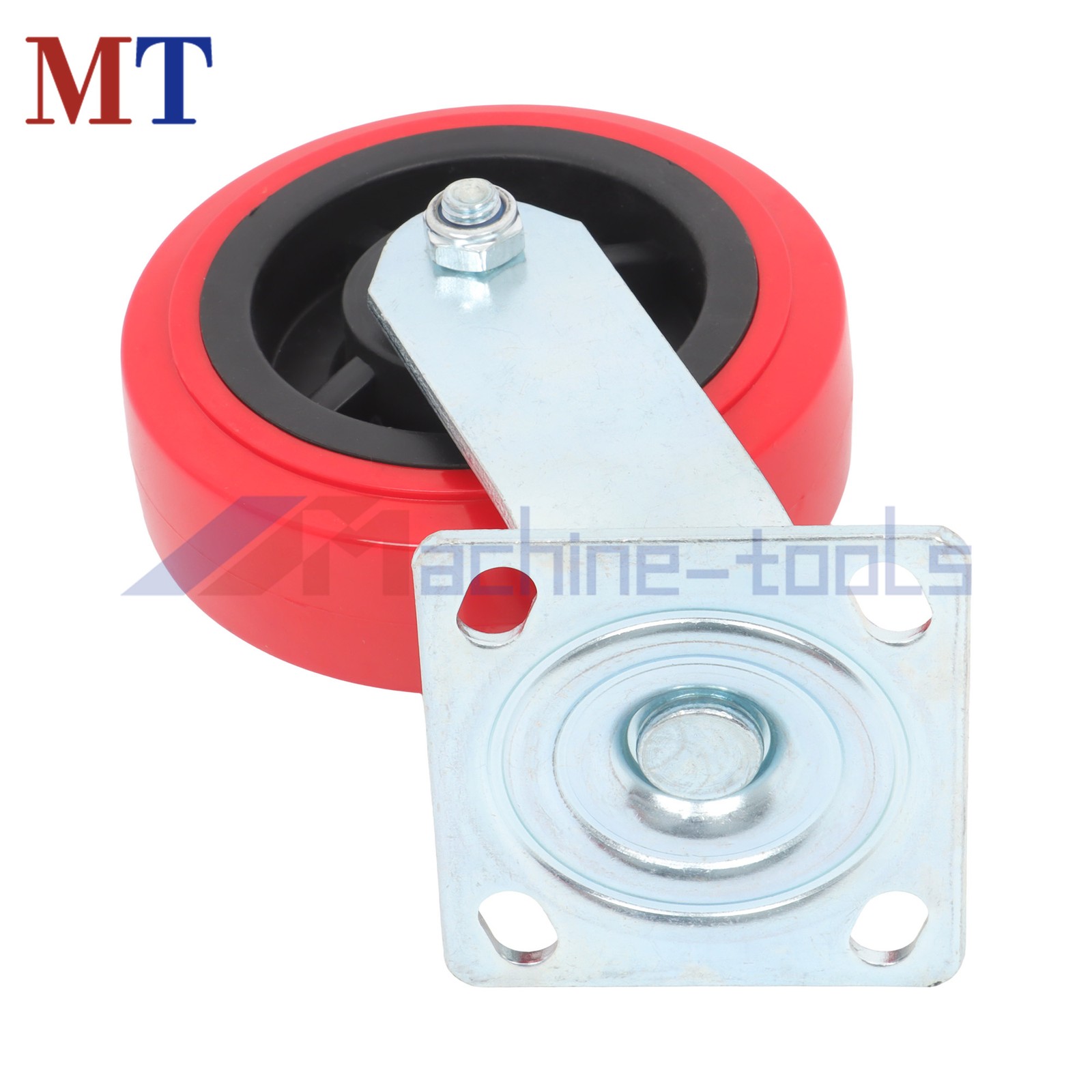 4 Pack 4000Lbs Load Capacity Polyurethane Heavy Duty 6 Inch Swivel Caster Wheels