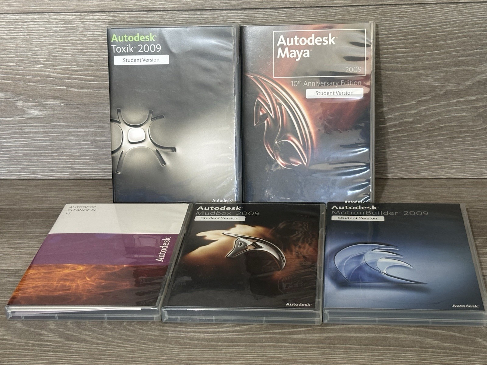 Autodesk 2009 PC DVD Toxik, Cleaner XL 1.5, Mudbox, MotionBuilder, Maya (OPEN)