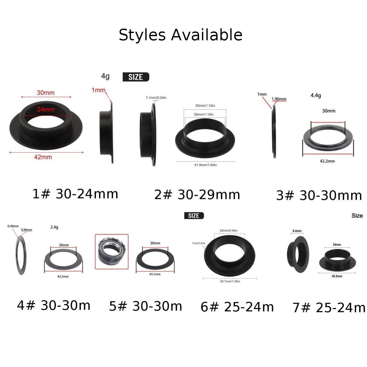 For BSA BB Adapter Hobbies Sports 5g Aluminum Alloy Bicycle Bike Bottom