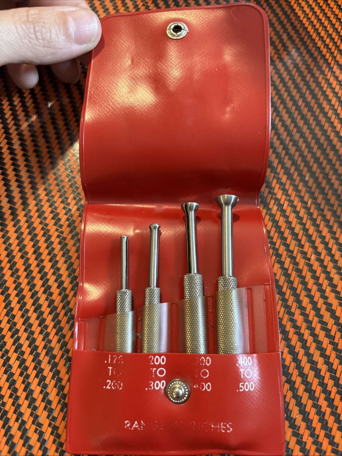 Vtg Starrett S-831E Small Hole Gages W/case MACHINIST TOOLS MILL LATHE