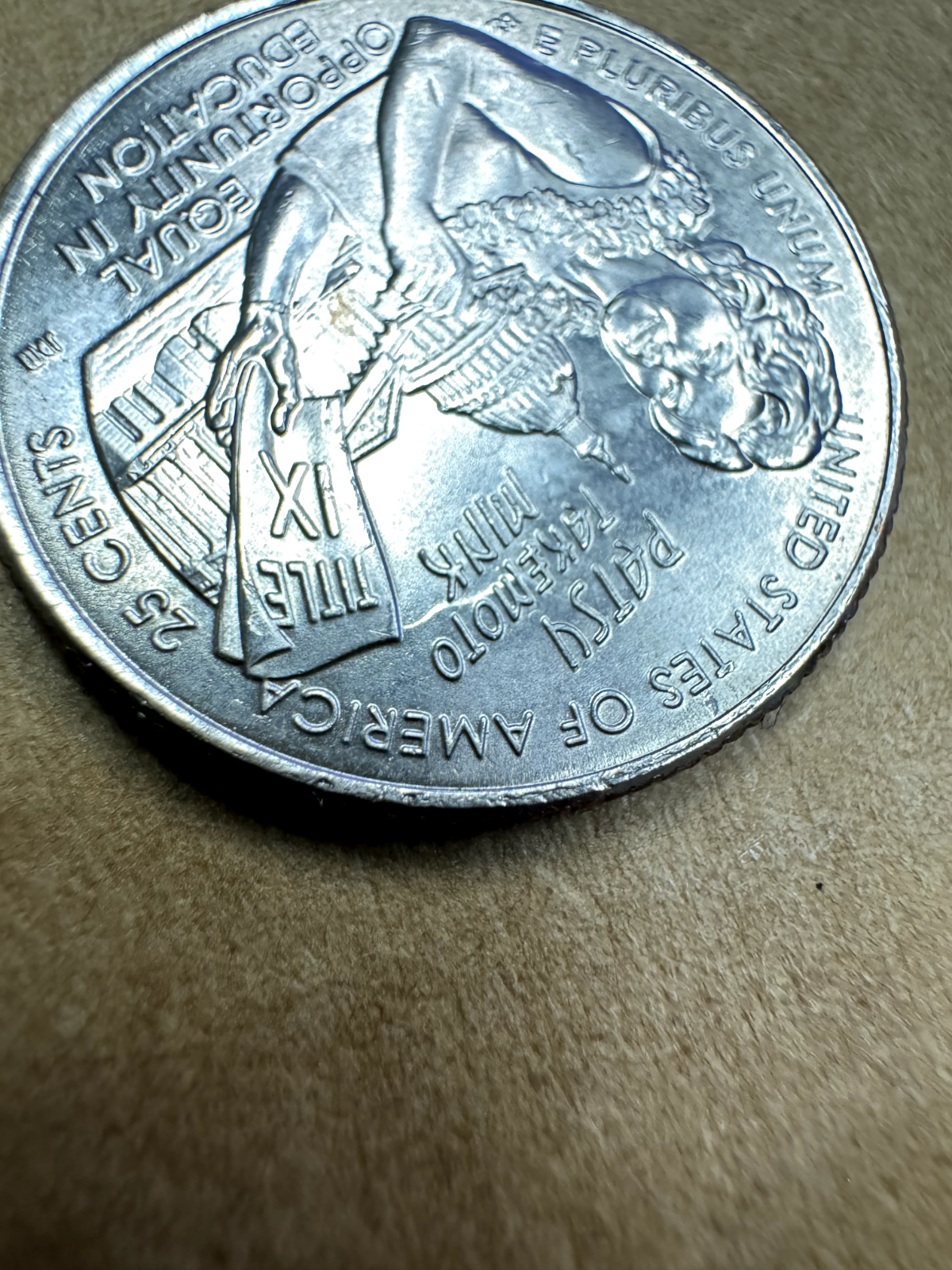 2024-P Patsy Takemoto Mink - DIE CLASH ERROR QUARTER - Beautiful Coin!