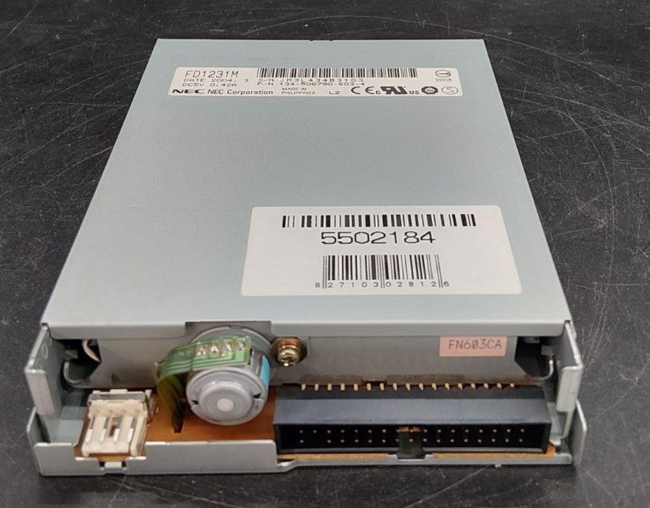 NEC FD1231M Black 3.5" floppy drive for desktop computers