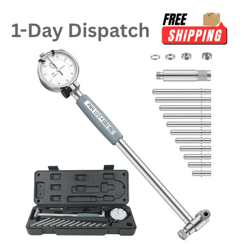 HDLNKAK Dial Indicator Bore Gauge 2-6" /0.001" Internal Diameter Tool