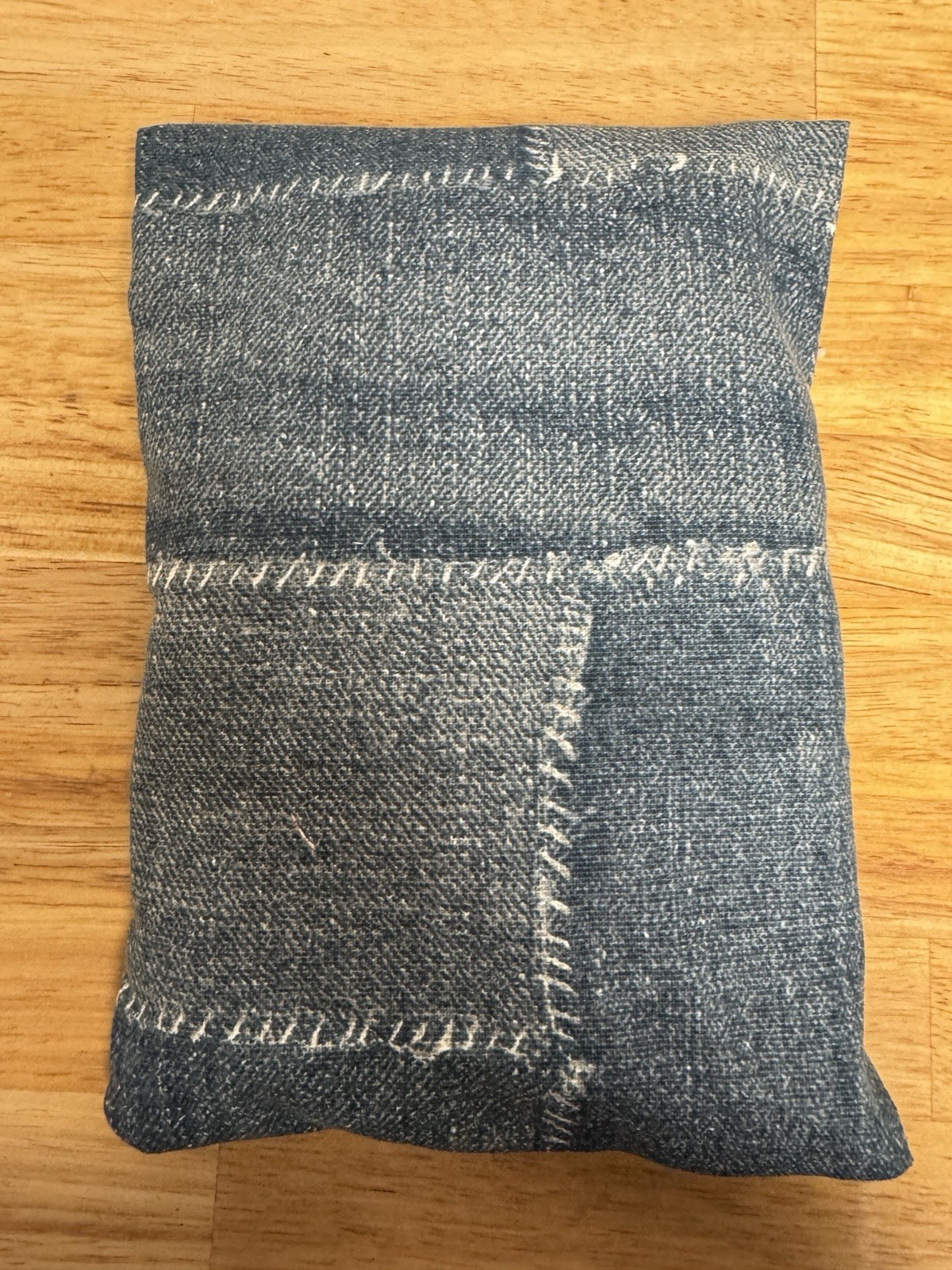 Hot Cold Rice Bag Therapy Microwavable Heating Pad Denim Patch Cotton Duck Cloth