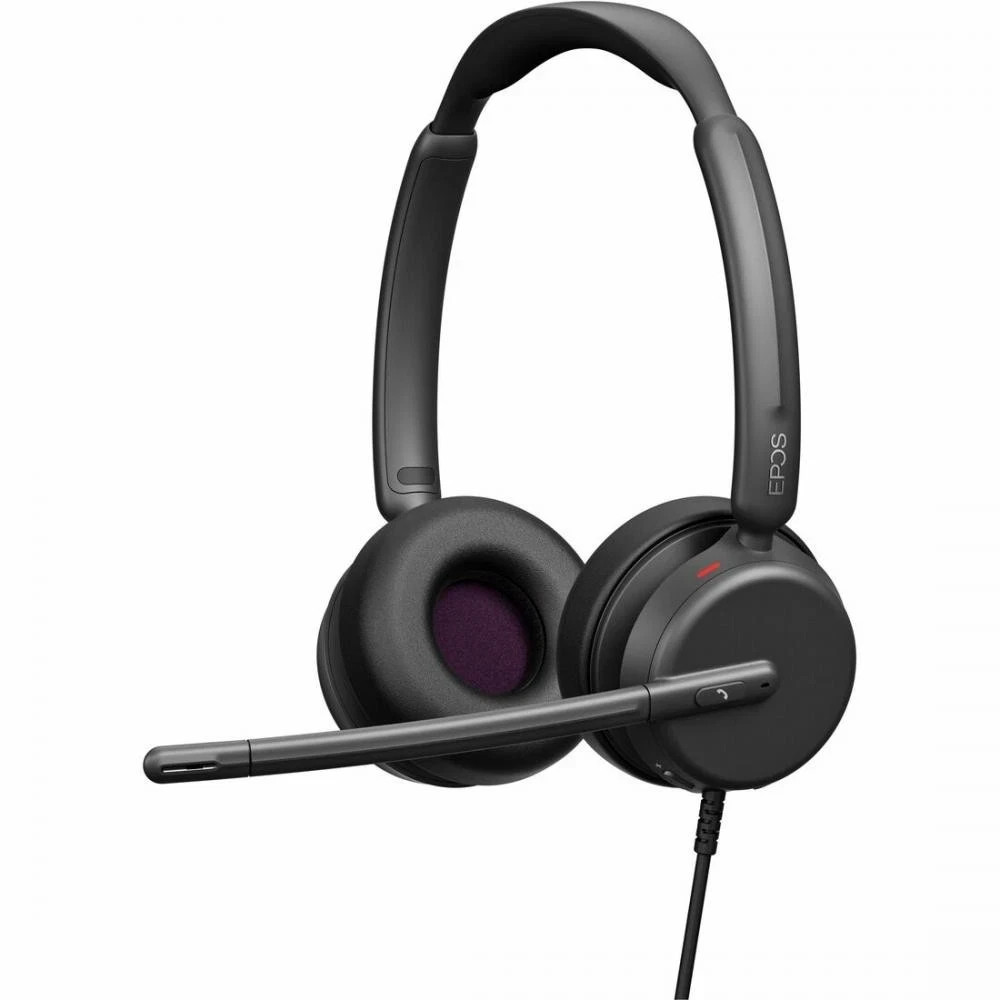 EPOS IMPACT 460 USB-C & USB-A Wired Headset with Noise Filtering - Black