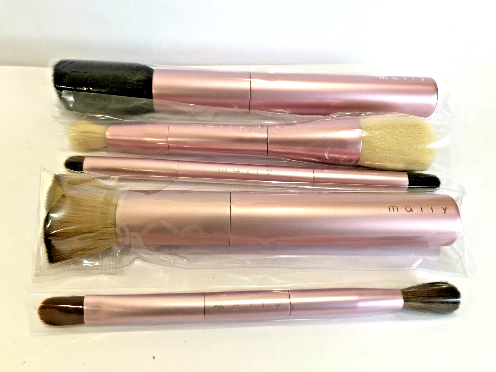 MALLY BRUSHES   ( 5 DIFFERENT MALLY PINK BRUSHES  AS SHOWN)    NEW