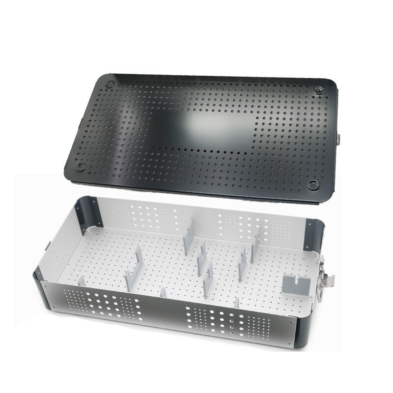 Aluminum Alloy Sterilization Tray Case Electronic Bile Duct Mirror InstrumentBox