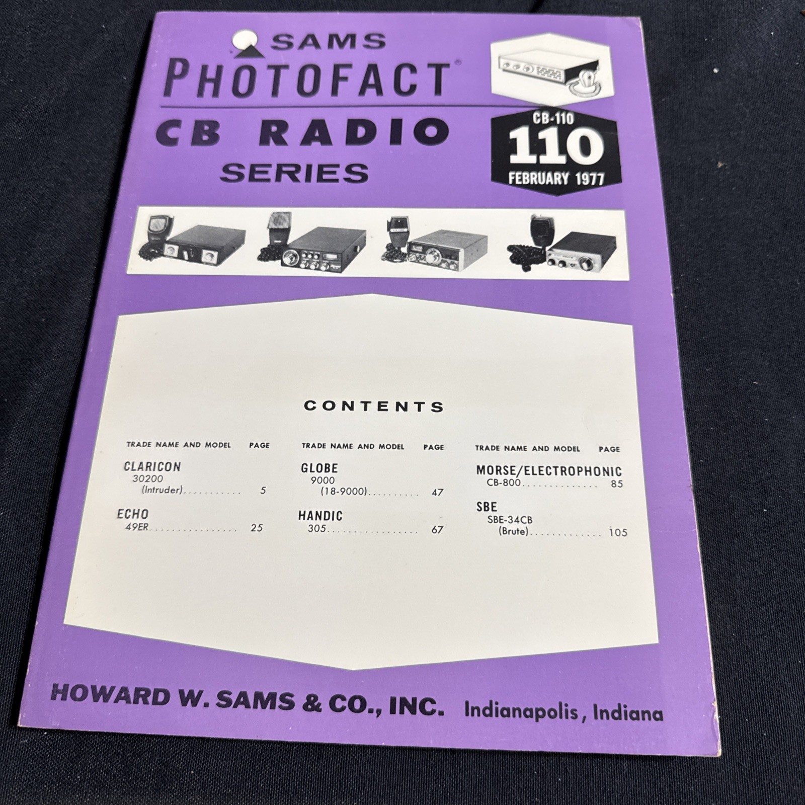 SAMS Photofact CB Radio Series Manual CB 110 February 1977