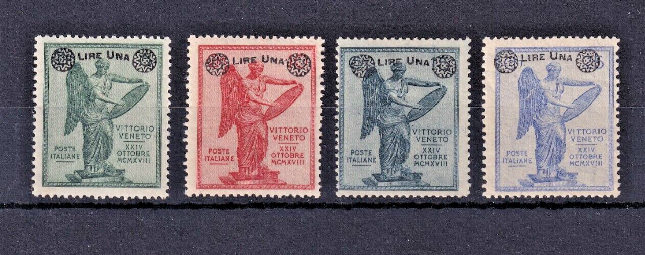 1924 Italy Victory Edition Overprinted set of 4 MLH SG#161-164