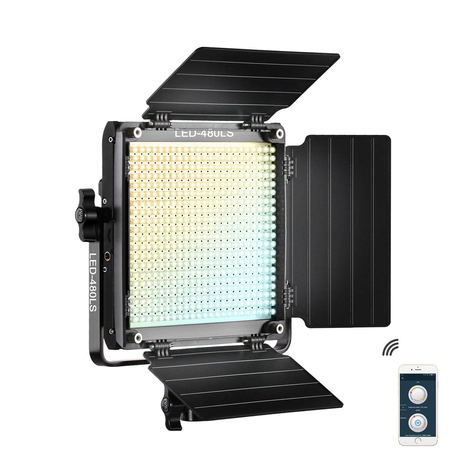 GVM Led Bi-Color Video Lights with APP Function, Variable CCT 2300K-6800K and