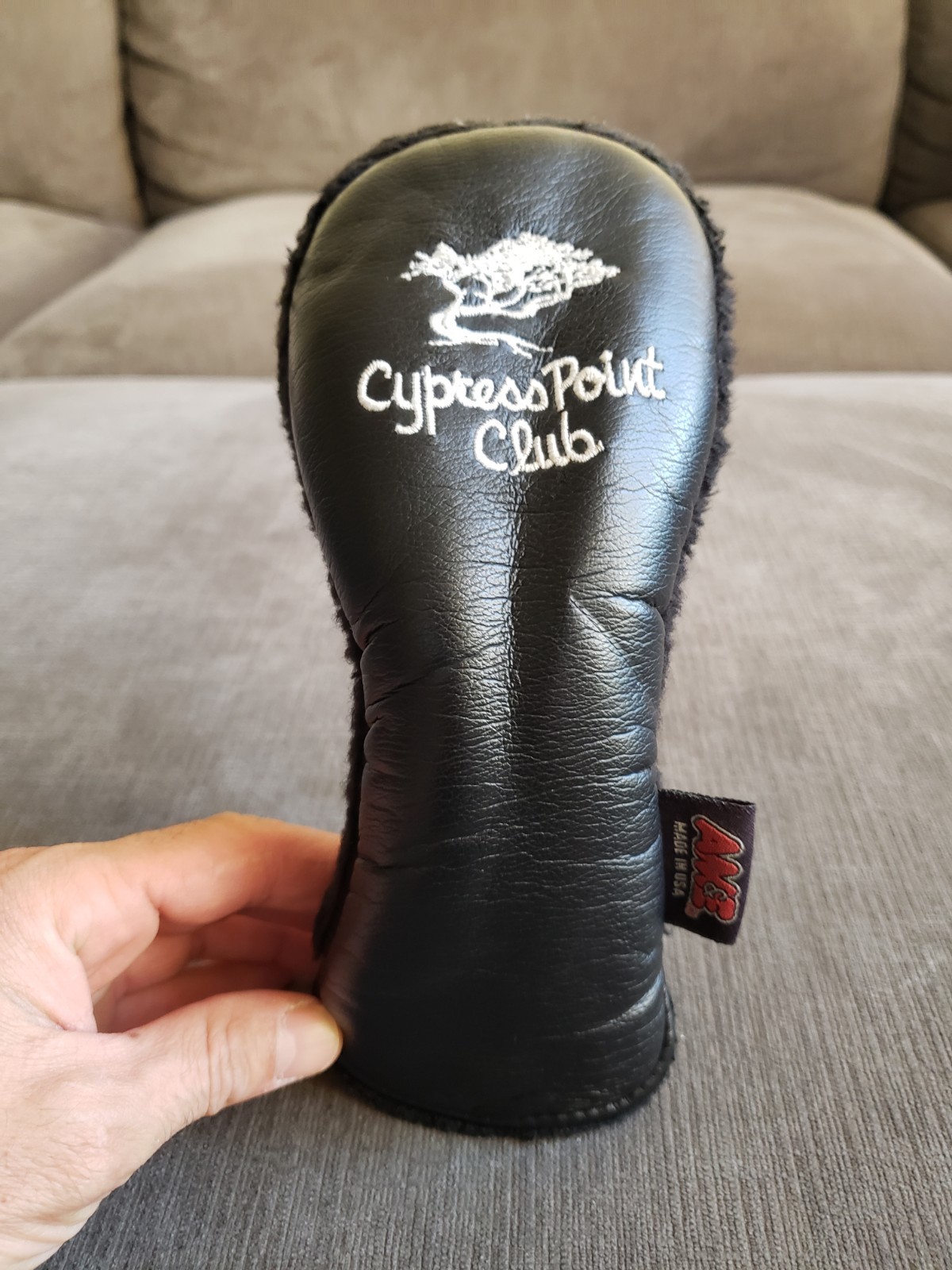 RARE! AME Cypress Point Club Hybrid Headcover Black - GOOD CONDITION!