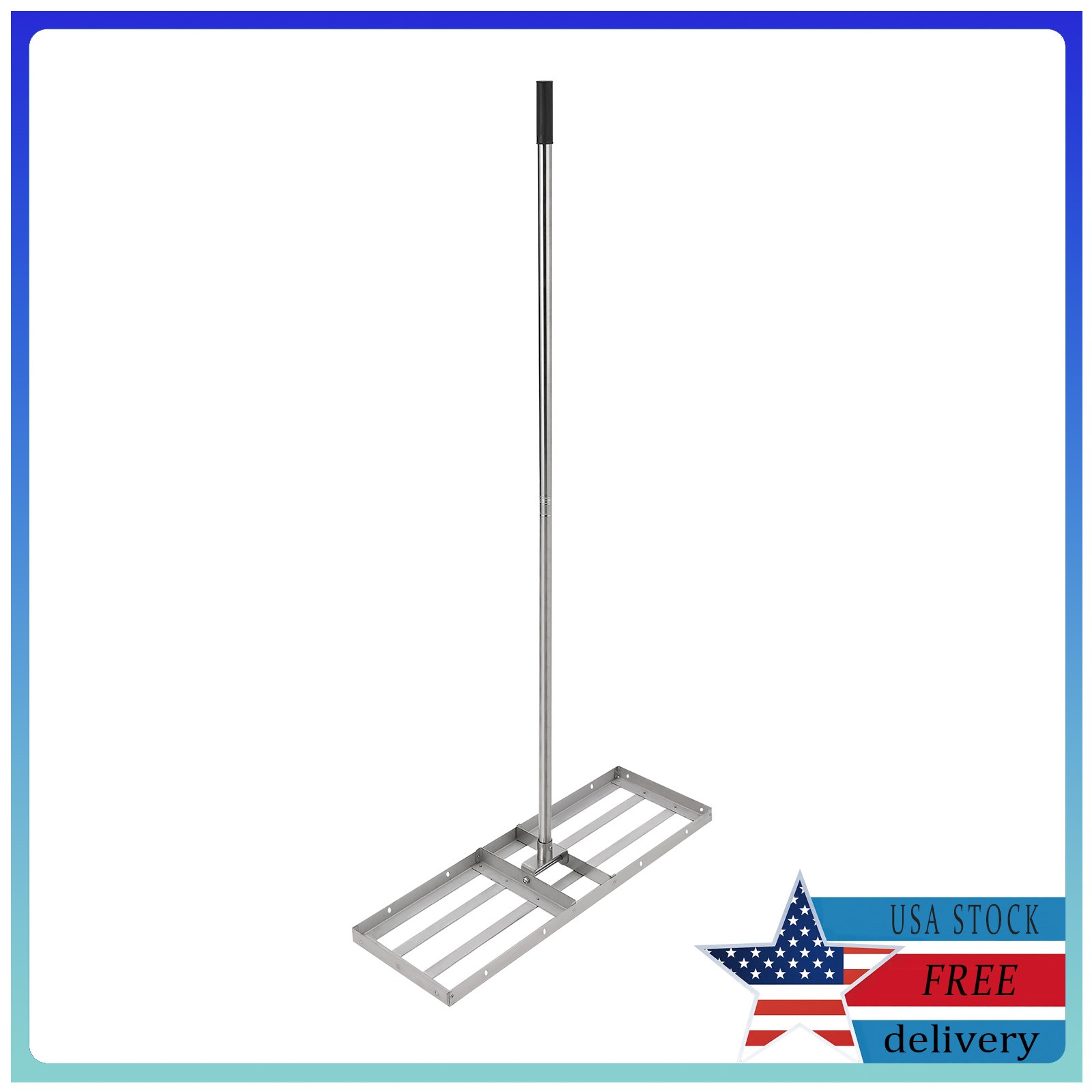 Lawn Leveling Rake 30''/36'' Level Lawn Tool Landscape Rake for Garden Farm