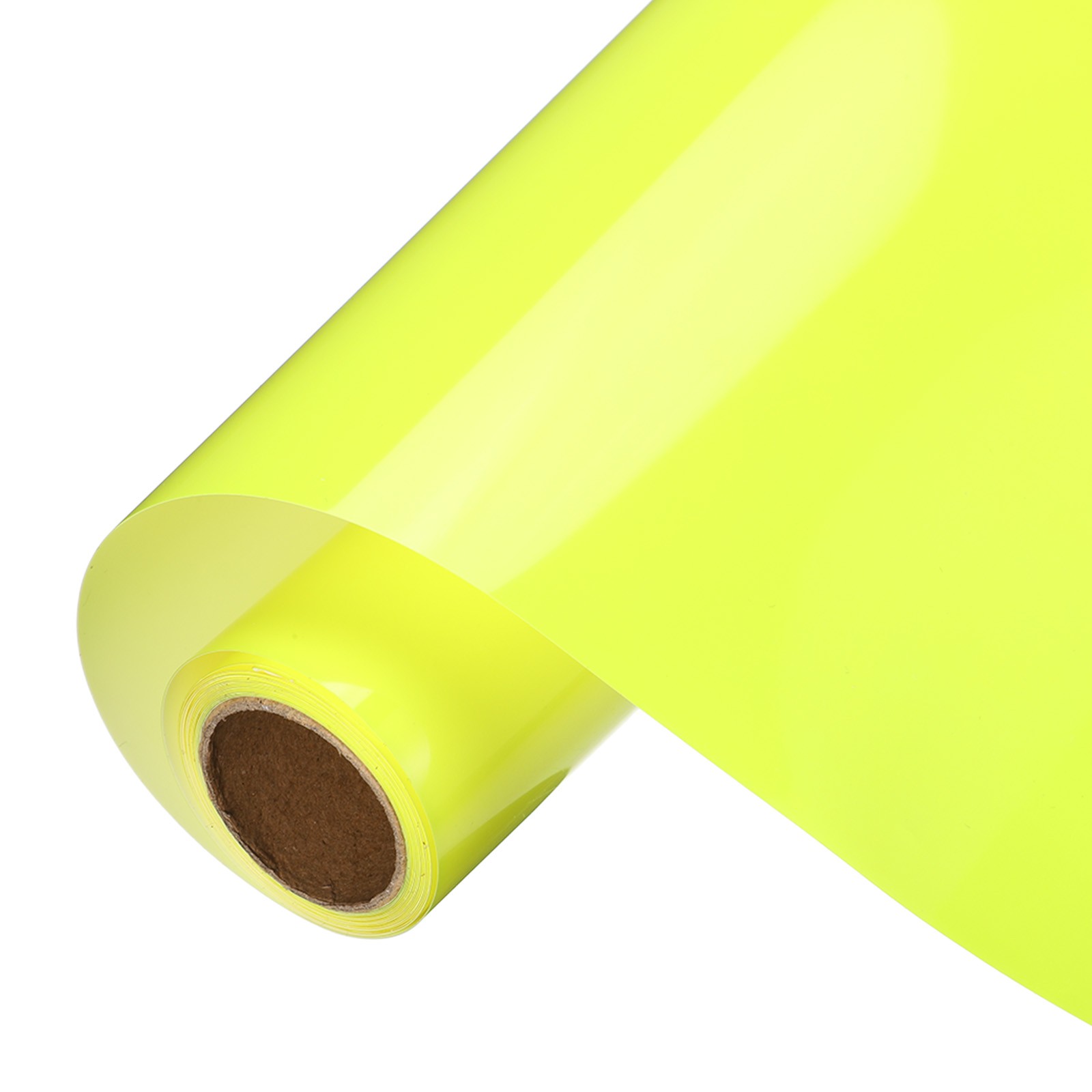 Fluorescent Yellow Permanent Vinyl, 12 Inch x 8ft Vinyl Roll