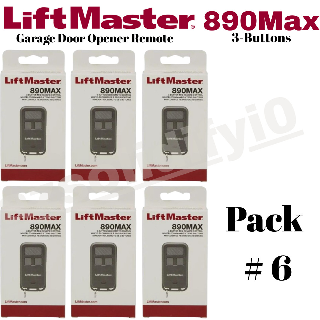 LiftMaster 890MAX 3-security Button Mini key chain Garage Door Opener Control