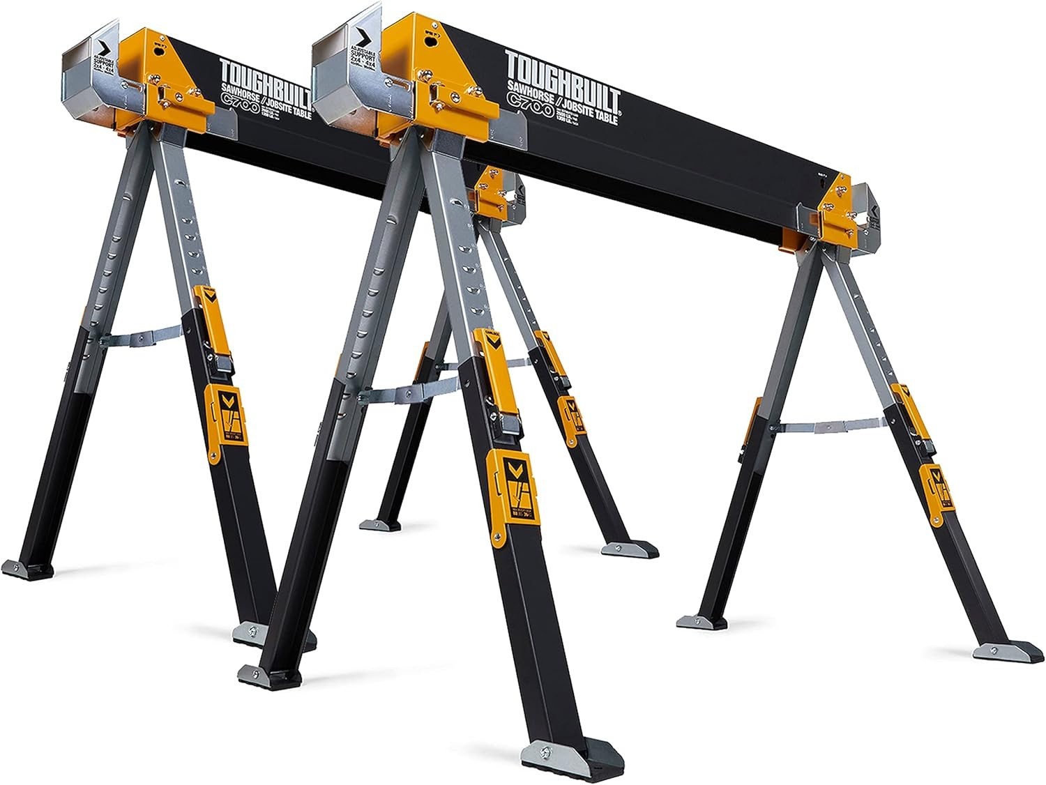 ToughBuilt - Folding Sawhorse & Jobsite Table (Set of 2)