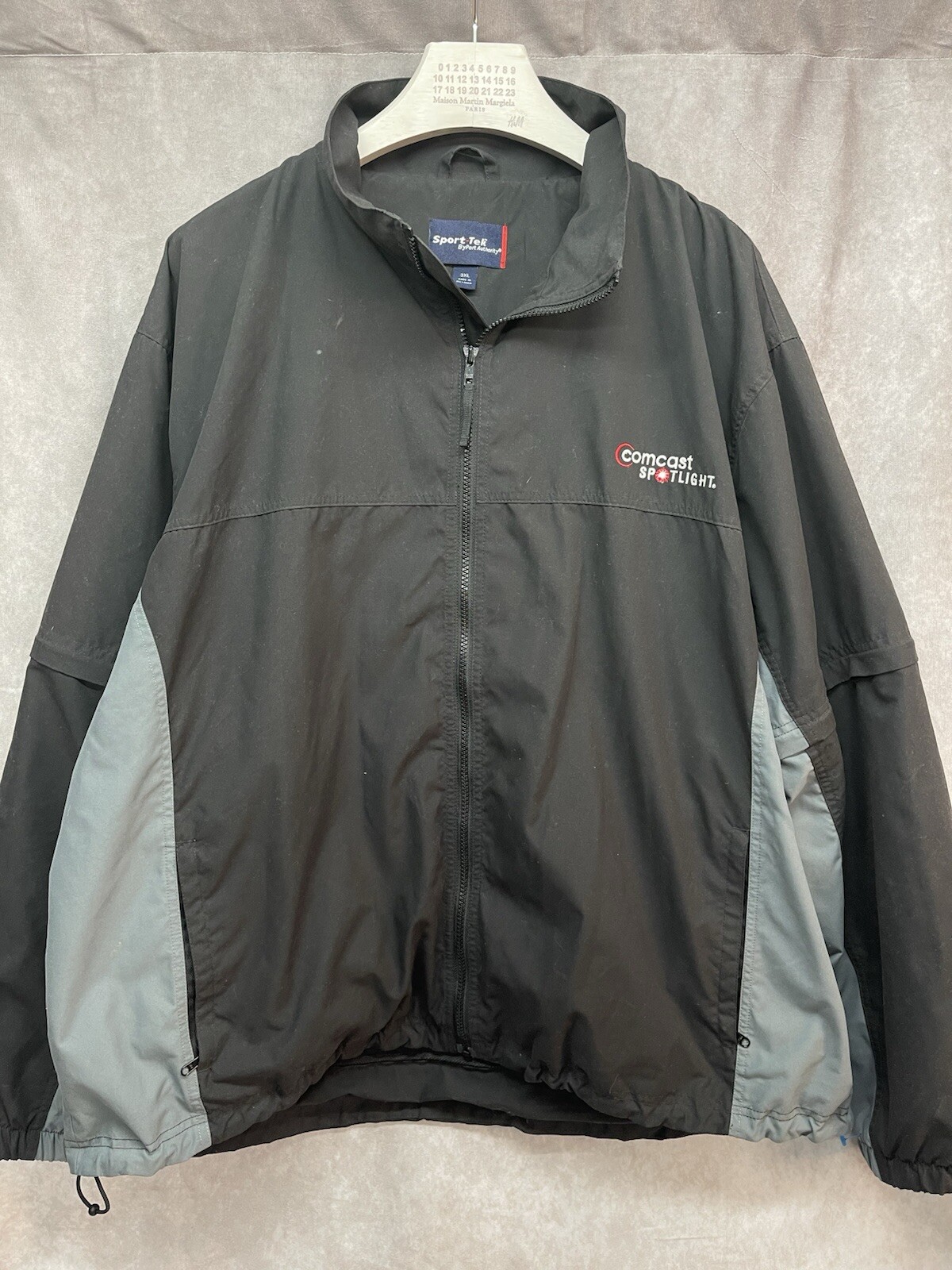 EUC Comcast Spotlight Black Installer/Tech/Employee/Staff Jacket Uniform 3XL VTG